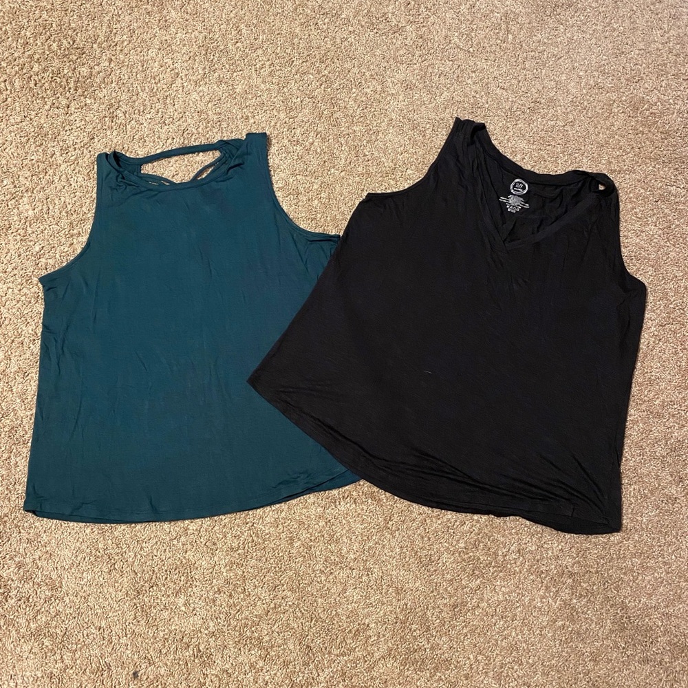 2 Maurice’s sleeveless tops, size XL